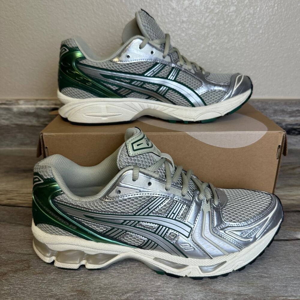 Asics Gel-Kayano 14 Men Size 9 Pure Silver Green Shoes Sneakers 1203A537-102